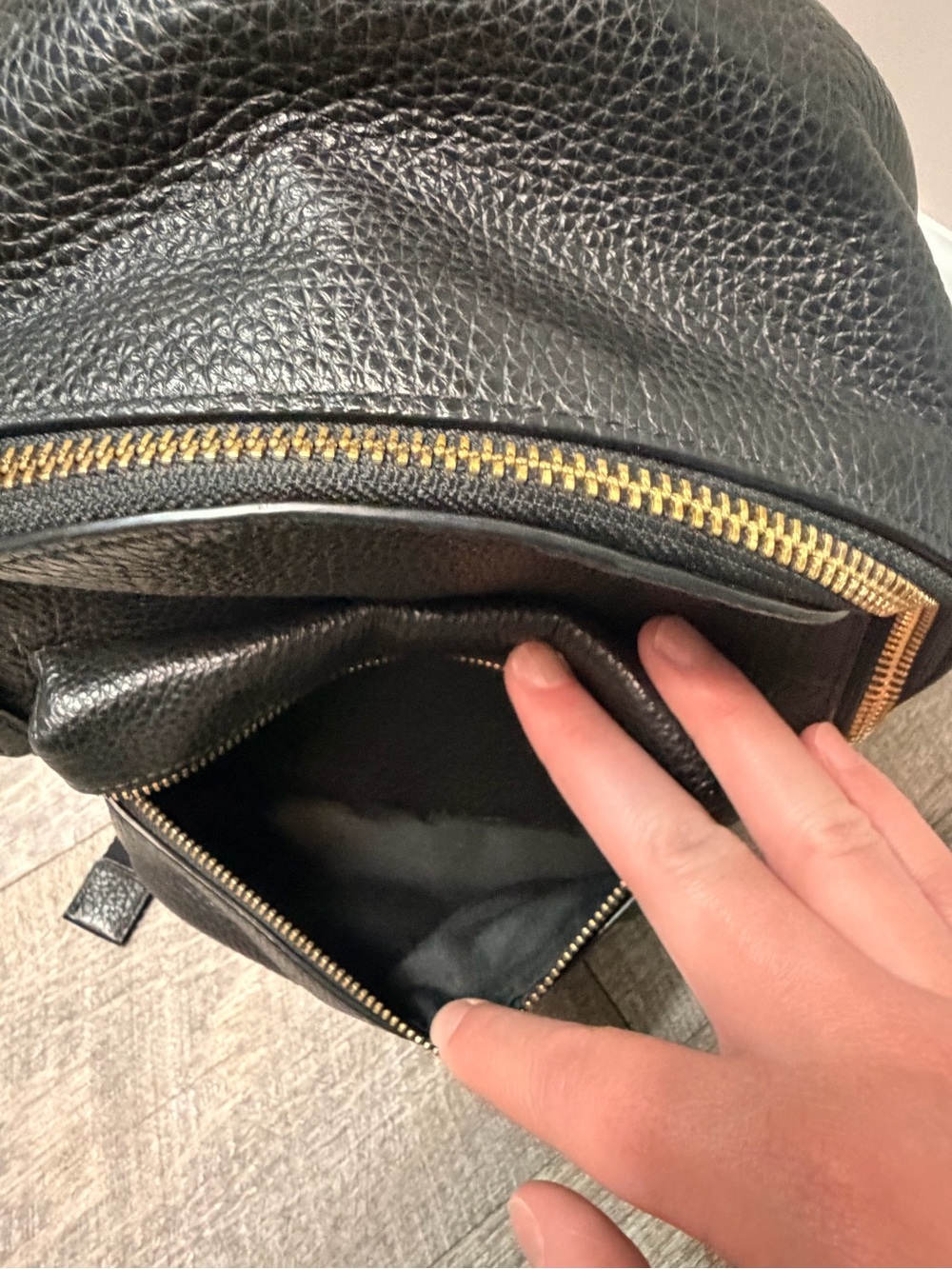 Coach Black Pebbled Leather Mini Charlie Backpack with Gold-Tone Hardware F28995 - Picture 12 of 12